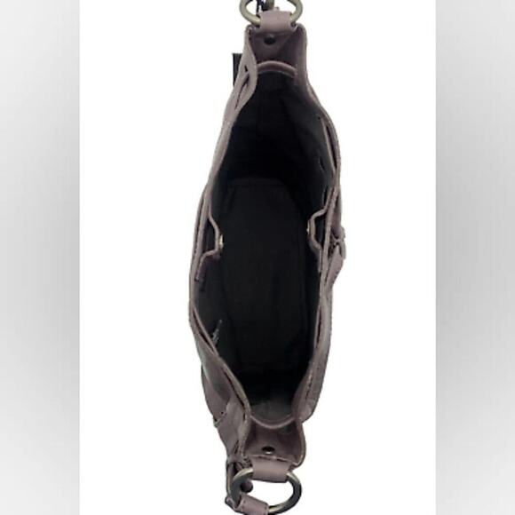 FRYE MELISSA LEATHER DRAWSTRING HOBO BAG PURSE NEW AMETHYST - Picture 7 of 13